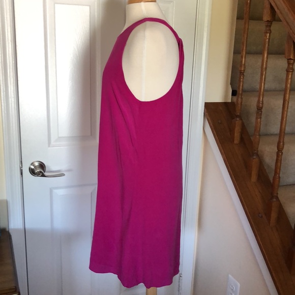 Cynthia Rowley magenta 100% silk dress - Picture 2 of 5